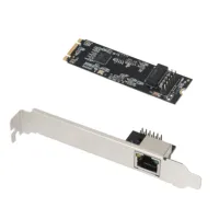 Tarjeta Ethernet 5GBase-T de 1 Puerto y 5000 Mbps, M.2 B Key/M Key a PCIe, con Controlador LAN RJ45 Realtek RTL8126 para Servidor
