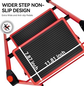 Small Portable Three <b>Step</b> Ladder Household Ladder Folding Multi-purpose Telescopic Thickened Indoor Herringbone Stairs - Product Image 2