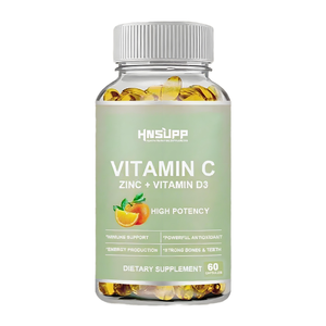 Yetişkinler için <span class=keywords><strong>C</strong></span> Vitamini ve Çinko Yumuşak Kapsülleri, D3 Vitamini İçeren Multivitamin Takviyesi - Product Image 1