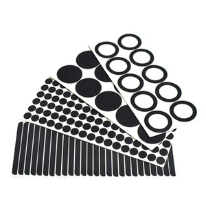 Nhà Máy Bán buôn tùy chỉnh tự dính được hỗ trợ cao su Silicone Neoprene Gasket O-ring giảm chấn phích cắm sealings 0.3-3mm dày - Product Image 2