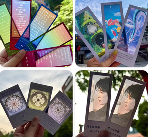 Individuelle Lesezeichen <span class=keywords><strong>Kpop</strong></span> Reverse Light Shadow Ticket-Stubs DIY Transparente Postkarte Transparentpapier Konzertticket-Lyrics-Karte - Product Image 6