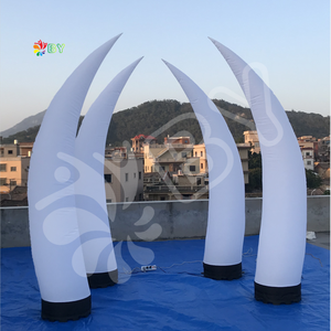 Cono luminoso inflable que cambia de Color de 2M, iluminación Led de pie, <span class=keywords><strong>Torre</strong></span> inflable para decoración de fiesta de boda - Product Image 2