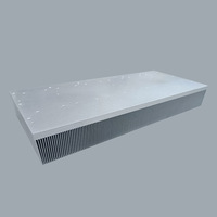 Grand dissipateur thermique en aluminium extrudé haute densité série 6000 pré-percé et plat, usiné CNC