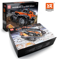 Tiktok pièces 2.4Ghz haute vitesse RC voiture blocs de construction 1/8 conquérant sibérien Super voiture jouets Legoedi moule roi 13088s voiture moc