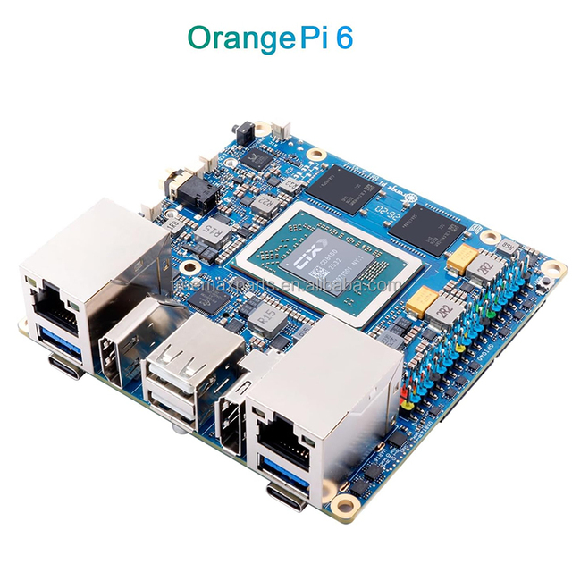 Orange Pi 6 8GB 16GB 24GB LPDDR5 CIX CD8180 12-Core Single Board Computer 45 Tops AI Computing Power Development Boards