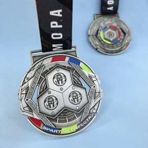 Medalla de Aleación de Metal Moderna Personalizada de Fábrica al por Mayor, Medalla de Campeón de Sublimación con Grabado y Pintura Dorada de Recuerdo - Product Image 6