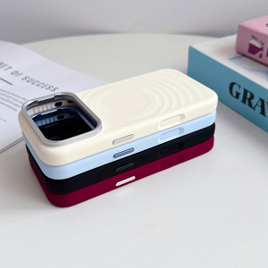 เคสโทรศัพท์ซิลิโคนเหลว S131 พร้อมที่ยึดเลนส์กล้องสำหรับ iPhone 18 17 Pro Max ป้องกันแรงกระแทก ฝาครอบป้องกันแม่เหล็ก - Product Image 3