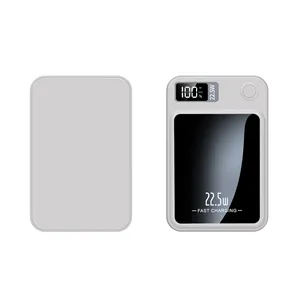พาวเวอร์แบงค์5000mAh ออกได้22.5W PD 15W สถานีชาร์จไร้สายแม่เหล็ก10000mAh พาวเวอร์แบงค์แบบพกพาสำหรับโทรศัพท์ - Product Image 1