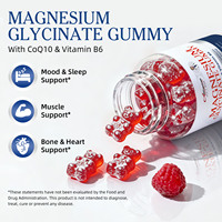 Gummies de glycinate de magnésium et zinc 400mg de qualité alimentaire pour le sommeil, marque privée, fabrication OEM Chine