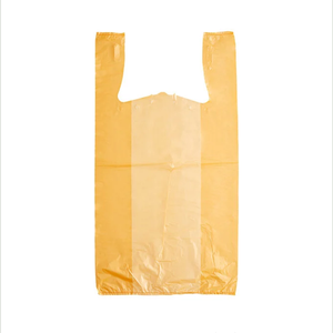 Bolsas de plástico de seguridad amarillas impresas personalizadas, bolsas de basura HDPE resistentes, bolsas de plástico para compras, bolsas de transporte para tienda - Product Image 1