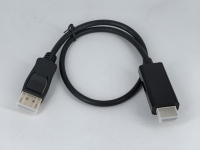 Câble adaptateur DP haute définition avec charge rapide 3A, matériau PVC, blindage tressé pour téléphone portable, ordinateur et appareil photo