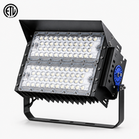 Projecteur LED de stade 200W 400W 5700K CRI80 IP65 anti-éblouissement à faisceau réglable, éclairage professionnel pour terrains de sport et arènes