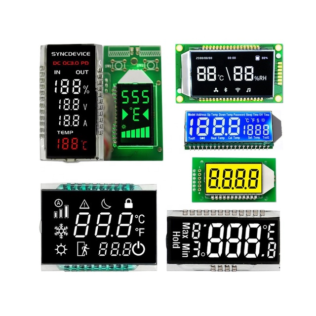 CLX Factory Customized TN HTN STN FSTN VA 7 Segment LCD DISPLAY for Power Communication Medical Civilian Intelligent Products