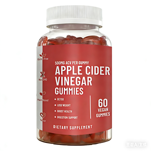 Gomitas de Vinagre de Sidra de Manzana 500MG ACV, Apoyo Natural para el Control de Peso, Mejora la Salud Digestiva, Estimula la Armonía Metabólica, Vegano, para Adultos - Product Image 1