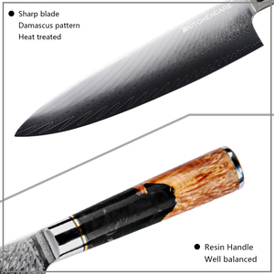 Hipho-home-cuchillo de Chef de Damasco japonés, alta calidad, 8 pulgadas, gran oferta - Product Image 3
