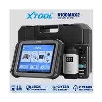 XTOOL X100MAX 2 J2534 Outil de programmation ECM, programmeur de clé à distance IMMO avec KC501 FCA, diagnostic Elite 9,7 pouces 4G+128G
