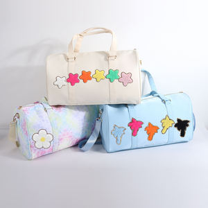 Borsa da Viaggio Grande Capacità Personalizzabile Fai-da-Te in Nylon Impermeabile per Sport Palestra Viaggio Notturno Blu Chiaro <span class=keywords><strong>Borsone</strong></span> Weekend - Product Image 1