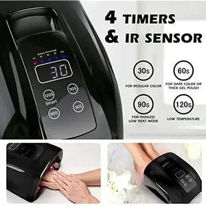 Lampe à ongles rechargeable 90W avec base miroir, lumière LED sans fil pour ongles en acrylique, machine de manucure, lampe UV LED sans fil pour ongles - Product Image 4