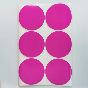 80mm 6pcs/tờ Dot Stickers Cổ Phiếu bằng văn bản trống niêm phong nhãn hiệu Sáng tạo đề can Cổ Phiếu cho văn phòng, mẫu giáo, lớp học - Product Image 1