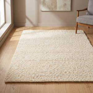 Tapis rectangulaire moderne Star Hometex pour animaux de compagnie, couleur unie, tissage plat, antidérapant, fait main, à poils ras, 75 % jute + 25 % coton, base en caoutchouc - Product Image 4