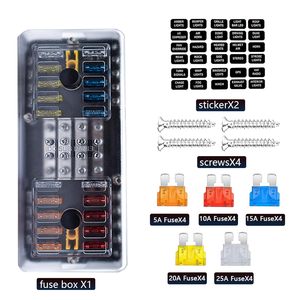 20 Way 16 Circuit 12V Automotive ATC ATO Blade Fuse Box 100A Fuse Holder Dustproof Waterproof Fuse Distribution <b>Block</b> for Car - Product Image 1