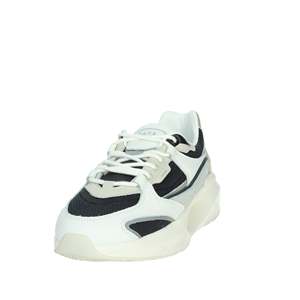 D.A.T.E. Sneakers da Uomo M401-VL-HD-BL Bianche e Blu in Tela, Scarpe Trendy - Product Image 6