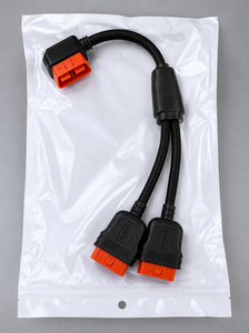 สาย OBD แบบ 1 ต่อ 2 สำหรับขายส่ง ขนาด 26AWG ป้องกันการรบกวน สายสแกนเนอร์รถยนต์แบบสองพอร์ต สายถักไนลอน สาย OBD2 สำหรับยานยนต์ - Product Image 5