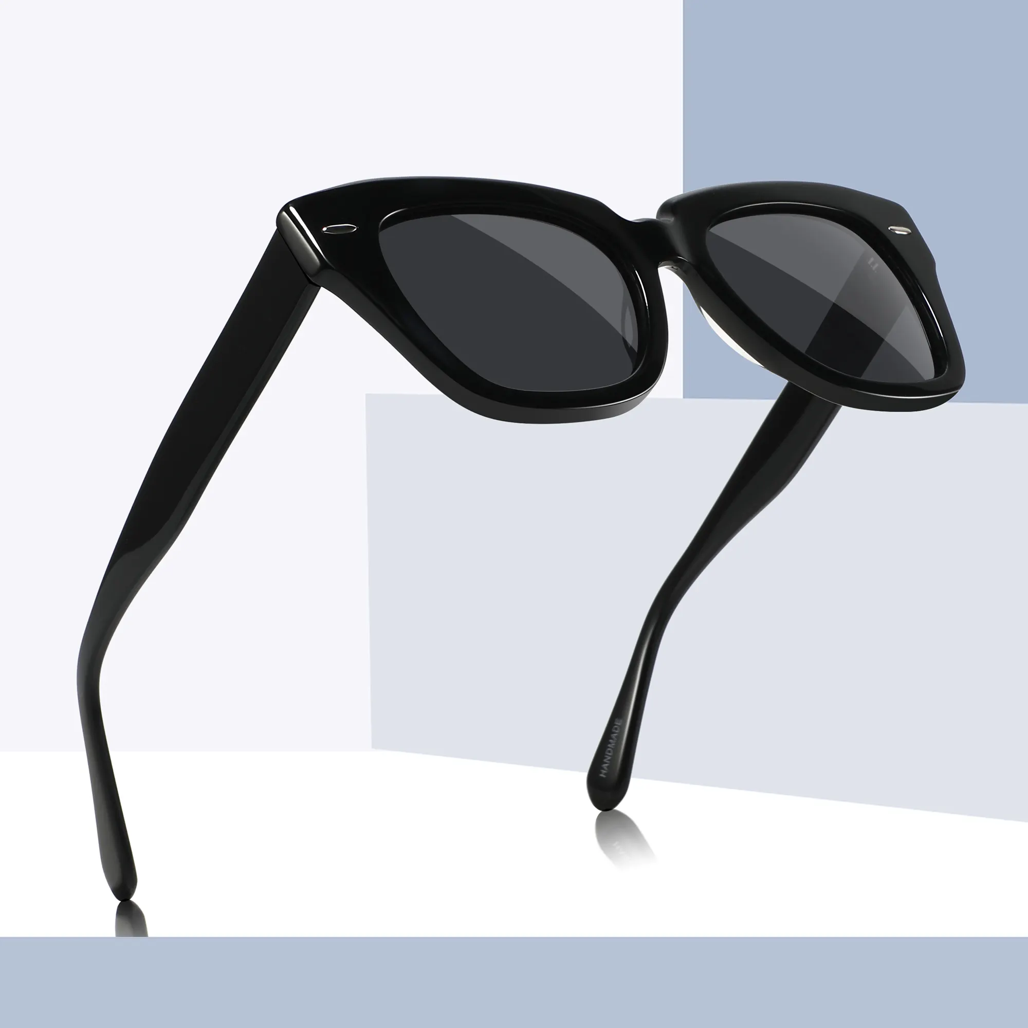 CONCHEN 2024 Hochwertige Acetat-Brille Designer polarisierte Damen-Sonnenbrille individuelles Logo Schalen-Sonnenbrille für Herren