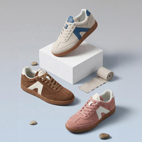 OLICOM Chaussures de sport décontractées de luxe de haute qualité en cuir de vachette pour hommes, style allemand, chaussures de marche, baskets décontractées