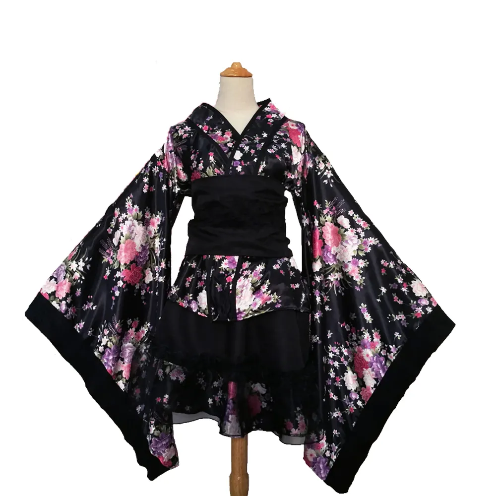 Trang Phục Hóa Trang Hoạt Hình Nhật Bản Cho Nữ, Kimono In Hoa Sakura
