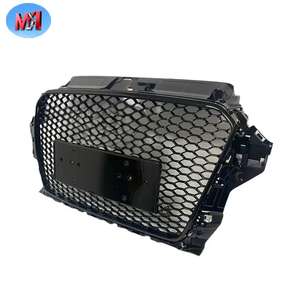 Griglia Anteriore Auto Nero Lucido Stile RS3 per <span class=keywords><strong>Audi</strong></span> <span class=keywords><strong>A3</strong></span> S3 8V dal 2013 al 2016 - Product Image 5