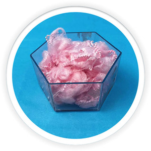 Trinh nữ màu hồng <span class=keywords><strong>Polyester</strong></span> siliconized Micro fibre xuống như STAPLE sợi <span class=keywords><strong>Comforter</strong></span> cho điền Áo khoác Quilt - Product Image 2