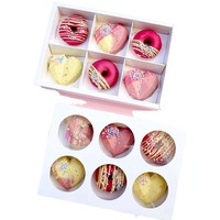 Emballage de gâteaux et de biscuits miniatures écologiques de marque personnalisée, biodégradable, sans danger pour les aliments, boîte-cadeau élégante imprimée pour boulangerie