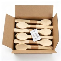 Couverts en bambou personnalisés, cuillères, fourchettes, couteaux, 100% bambou, biodégradables, qualité alimentaire, luxe, camping
