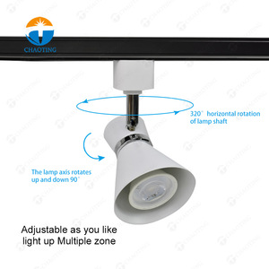 Nouveau design trompette Type boîtier <span class=keywords><strong>de</strong></span> projecteur ajuster 360 Angle <span class=keywords><strong>de</strong></span> faisceau Ceil <span class=keywords><strong>Led</strong></span> <span class=keywords><strong>Spots</strong></span> luminaire <span class=keywords><strong>de</strong></span> piste pour salon <span class=keywords><strong>cuisine</strong></span> intérieure - Product Image 3