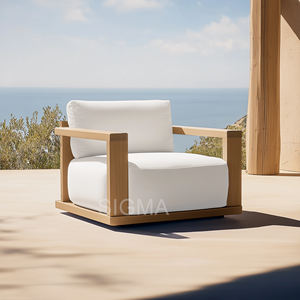 Sigma Maßgefertigtes Langlebiges Modernes Teakholz Öko-Freundliches Wasserfestes Komfortables Landhaus Outdoor-Sofa 6-Sitzer 2-Jahres-Garantie - Product Image 6