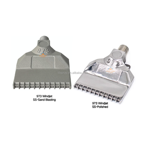 973 gió máy bay phản lực vòi phun không khí, 1/4 inch thép không gỉ SS khô thổi bụi nước thải phun, khí nén Quạt phẳng phun - Product Image 1