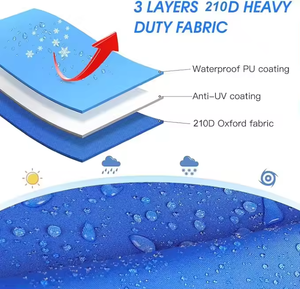 Copertura per <span class=keywords><strong>Barca</strong></span> Jumbo Impermeabile Personalizzata con T-Top, Resistente e Rimorchiabile, Grado Marino, Modello L-07 20'24' - Product Image 4