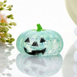 2026 Venta al por mayor de bolas antiestrés blandas de calabaza de Halloween, rellenas de purpurina, juguetes de calabaza lindos para apretar de Halloween - Product Image 3