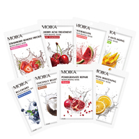 Masque Facial de Beauté Éclaircissant Hydratant Profond Moika, Fabricant Direct, à l'Orange, VC, Aloès et Hyaluronate de Sodium pour une Peau Douce