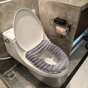 ที่นั่งชักโครกอเนกประสงค์สี่ฤดูล้างทำความสะอาดได้หนาอุ่นที่นั่งชักโครกพร้อมการตั้งค่าความร้อน5ระดับและ5เวลา - Product Image 6