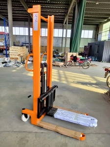 20241ton 2000kg Manual Lift Truck Hydraulic Stacker Trolley Hand <b>Forklift</b> Hand - Product Image 4