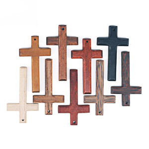 Heilige Kerk Christelijke Houten Ambachten Geschenken Religieuze Houten Kruis Bedels Hanger Ketting Decor - Product Image 2