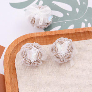 Pajarita pintada a mano de colores mezclados, flor, cuentas acrílicas Lucite, pluma creativa para manualidades DIY para hacer joyería, pulsera y collar - Product Image 4