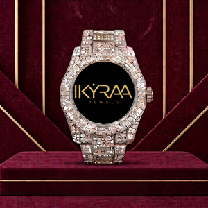 Reloj de Lujo con Pedrería Estilo Hip Hop, Diseño de Doble Tono, Movimiento de Cuarzo ETA, Edición Limitada - Product Image 1