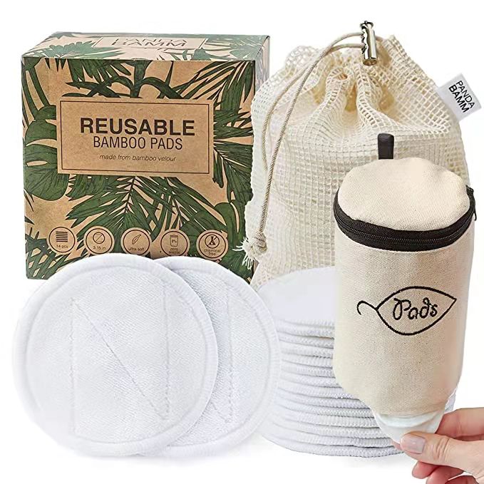 Лидер продаж, экологически чистые органические многоразовые прокладки для снятия макияжа