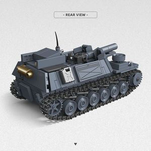 Blocchi da Costruzione Full Crown Third Party 300023, Modello di Carro Armato Militare Autocarrato Assemblato in Scala 1:35, per Età 6-14 Anni B - Product Image 3