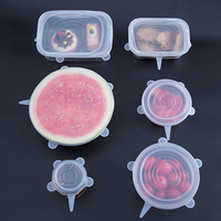 6 tailles différentes, couvercles en silicone de qualité alimentaire 100 % sûrs, pliables, multifonctionnels, pour cuisine, camping, micro-ondes, pour la fraîcheur des aliments