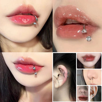 Damen ASTM F136 Titan Hufeisen-Nasenringe 18G 20G mit Zirkonia-Ohrstecker für Tragus, Helix, Septum Piercing – ideal für Hochzeiten