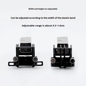 Pied presseur élastique réglable industriel, robuste, entièrement en acier, largeur 0-50 mm pour la couture de sangles et de bandes sur les machines Juki/<span class=keywords><strong>Brother</strong></span> - Product Image 4